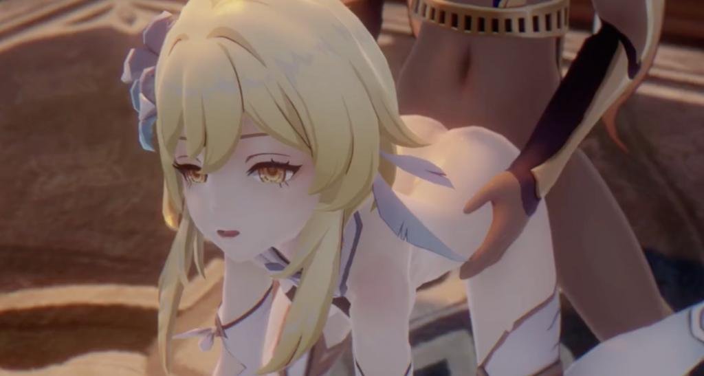 【原神3D同人】荧妹的淫荡自慰!骚穴抽插高潮喷水